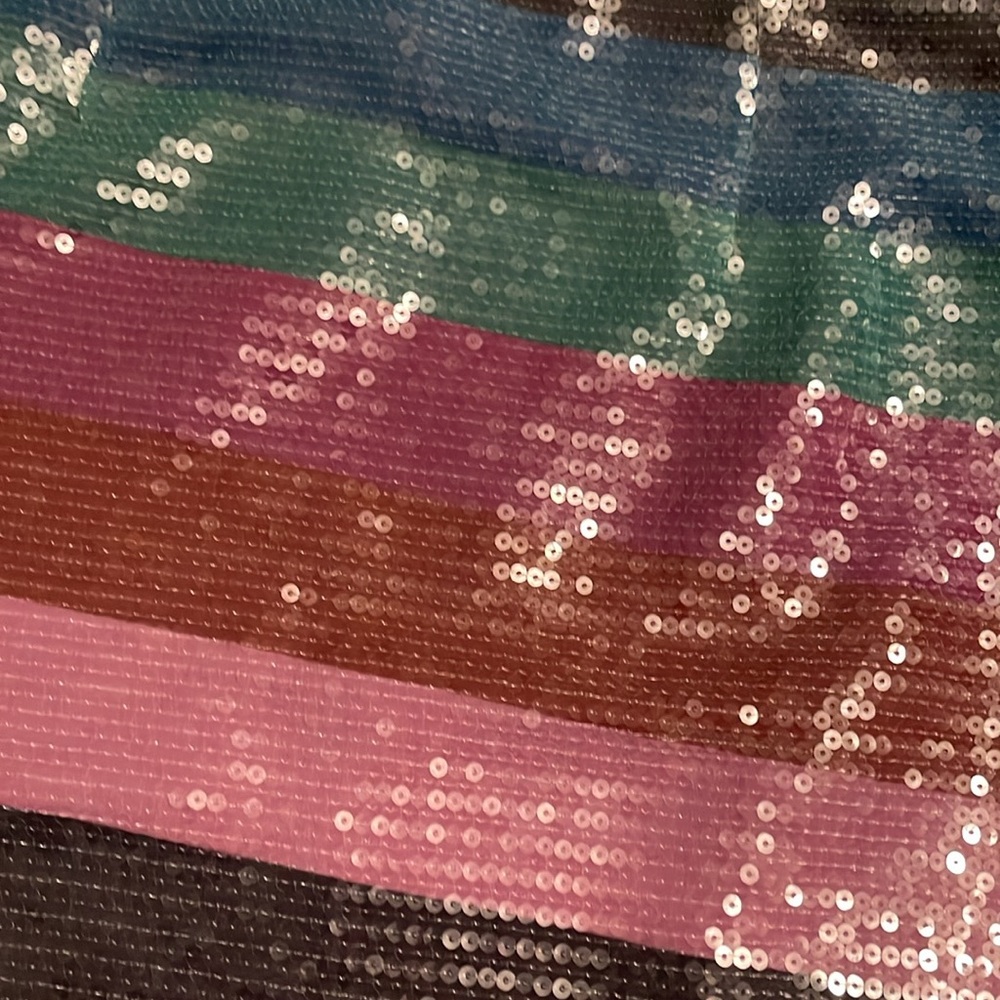 Multicolor Sequin Mini Skirt - Picture 2 of 5